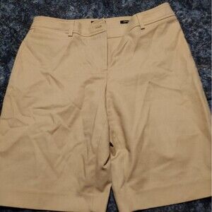 Women's Jones New York Walking Shorts Size 8 Tan Stretch Fabric